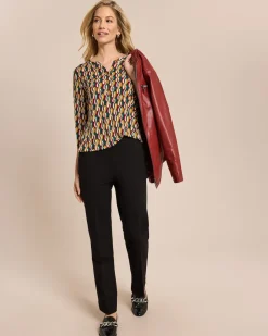 Blusen-Shirt mit Knopfleiste
