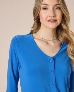 Blusenshirt mit Knopfleiste