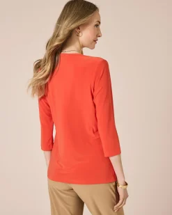 Blusenshirt mit Knopfleiste