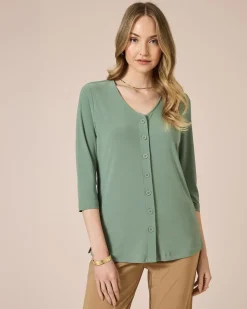 Blusenshirt mit Knopfleiste
