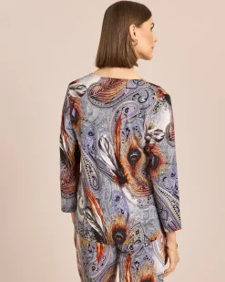 Blusenshirt mit Paisleydruck