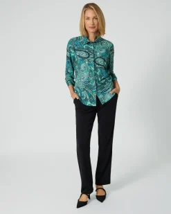 Blusenshirt mit Paisley-Druck