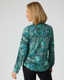 Blusenshirt mit Paisley-Druck