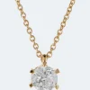 Brillant-Anhänger mit Kette 0,70 ct