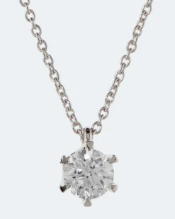 Brillant-Anhänger mit Kette 0,70 ct
