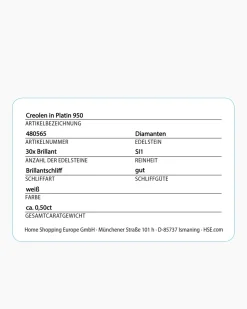 Brillant-Creolen ca. 0,50 ct