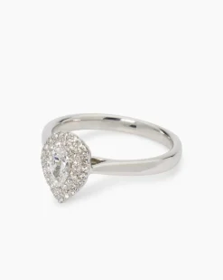 Brillant- + Diamantring ca. 0,50 ct