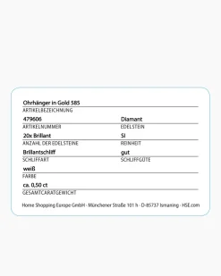 Brillant-Ohrhänger 0,50 ct