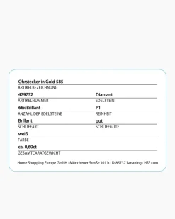 Brillant-Ohrstecker 0,60 ct
