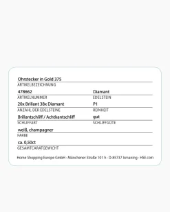 Brillant-Ohrstecker mit Diamanten ca. 0,50 ct