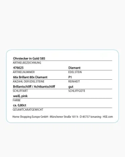 Brillant-Ohrstecker mit Diamanten 0,80 ct