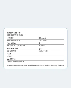 Brillantring 0,57 ct