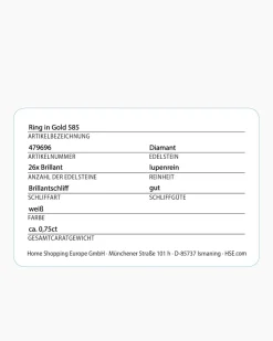 Brillantring 0,75 ct