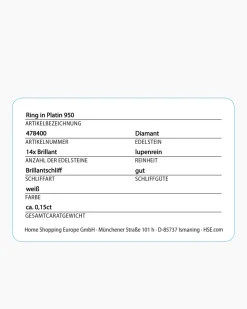 Brillantring 0,15 ct
