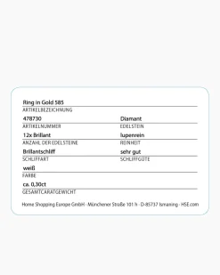 Brillantring 0,30 ct