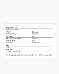 Brillantring 0,10 ct