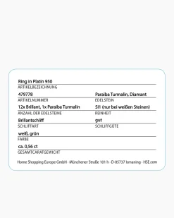 Brillantring mit Paraiba Turmalin