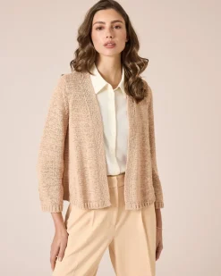 Cardigan aus Bändchengarn