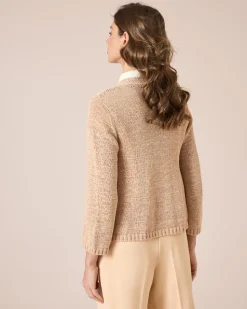 Cardigan aus Bändchengarn
