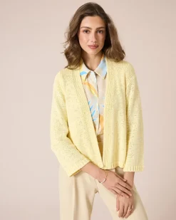 Cardigan aus Bändchengarn