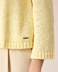 Cardigan aus Bändchengarn