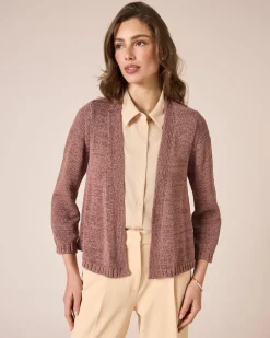 Cardigan aus Bändchengarn