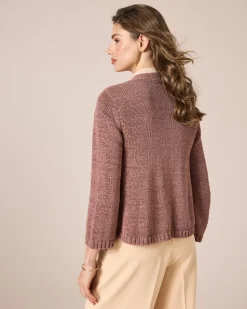 Cardigan aus Bändchengarn