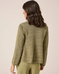 Cardigan aus Bändchengarn