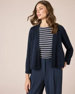 Cardigan aus Bändchengarn