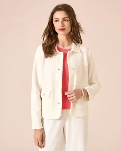 Cardigan aus Ottoman Jersey