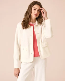 Cardigan aus Ottoman Jersey