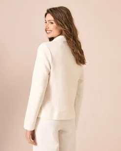 Cardigan aus Ottoman Jersey