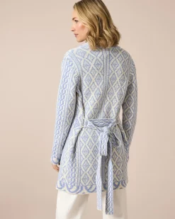 Cardigan im Ornament-Design