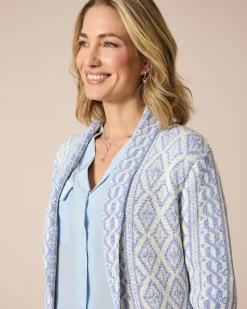 Cardigan im Ornament-Design