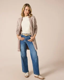 Cardigan im Ornament-Design