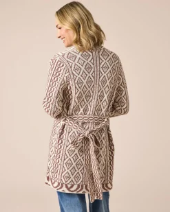 Cardigan im Ornament-Design