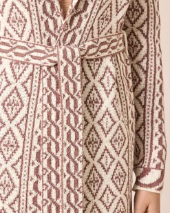 Cardigan im Ornament-Design