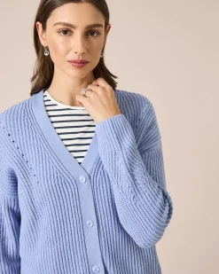 Cardigan mit Ajour-Details