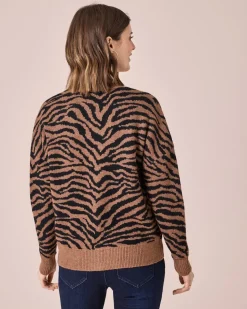Cardigan mit Animalprint