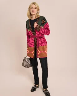 Cardigan mit buntem Mustermix