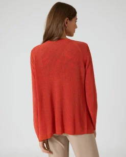 Cardigan mit Glanzgarn