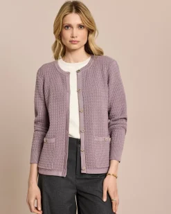 Cardigan mit Herzknöpfen