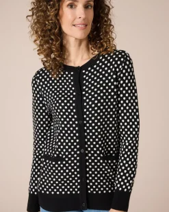 Cardigan mit Punkten