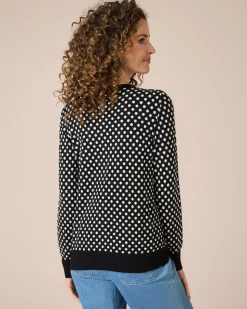 Cardigan mit Punkten