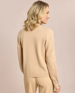 Cardigan mit Schlitz an Manschette