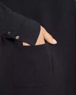 Cardigan mit Schlitz an Manschette