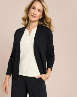 Cardigan mit Schlitz an Manschette