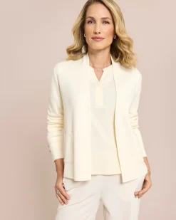 Cardigan mit Schlitz an Manschette