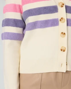Cardigan mit Streifen
