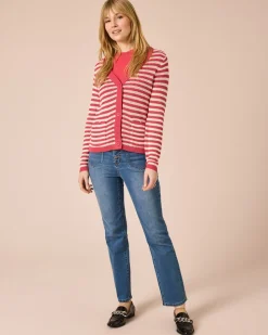 Cardigan mit Streifen